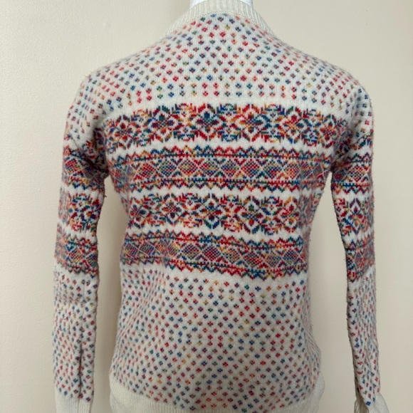 Multicolor Patterned Men's Sweater - Picture 5 of 8